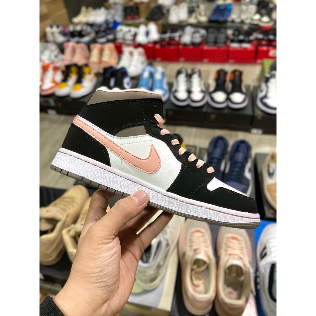 Giày Air Jordan 1 Mid "Apricot Pink Peach Mocha"