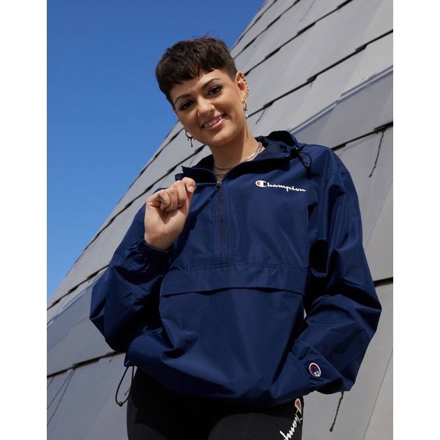 Áo khoác gió unisex Champ dư xịn khoá zip  BIGSIZE