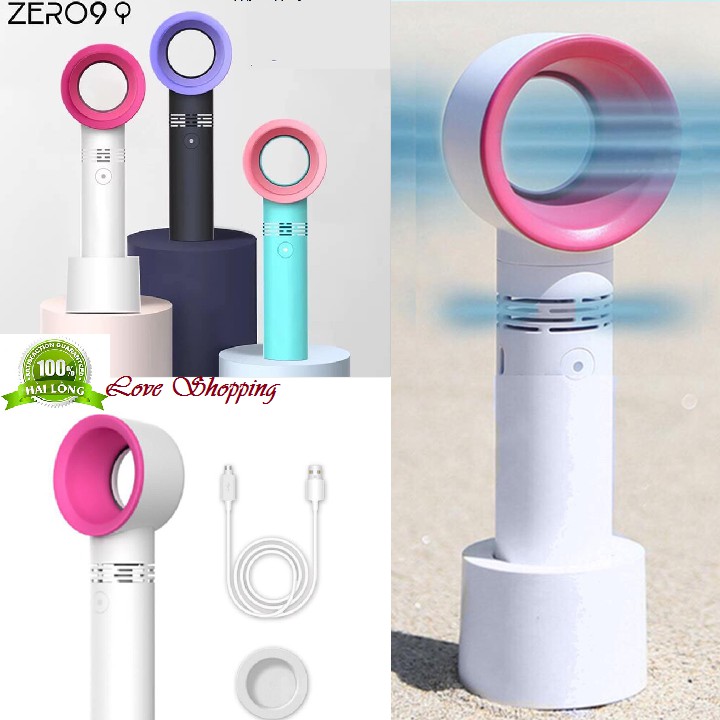 Quạt Không Cánh Cầm Tay Mini_Sạc Pin 3 Mức Điều Chỉnh