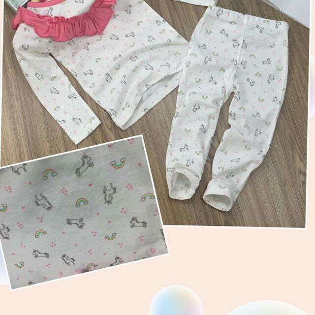 Combo 4 bộ cotton dành cho bé gái