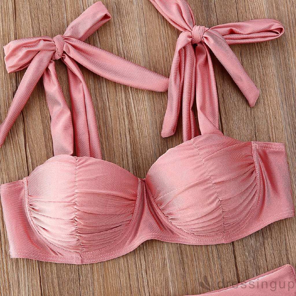 Đồ bơi 2 mảnh nâng ngực màu trơn gợi cảm cho nữ