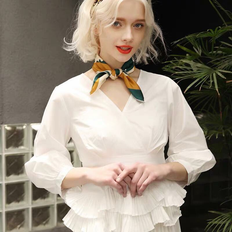 Khăn turban satin vuông size 48*48cm mẫu mới 2020 - Khăn quàng cổ thời trang