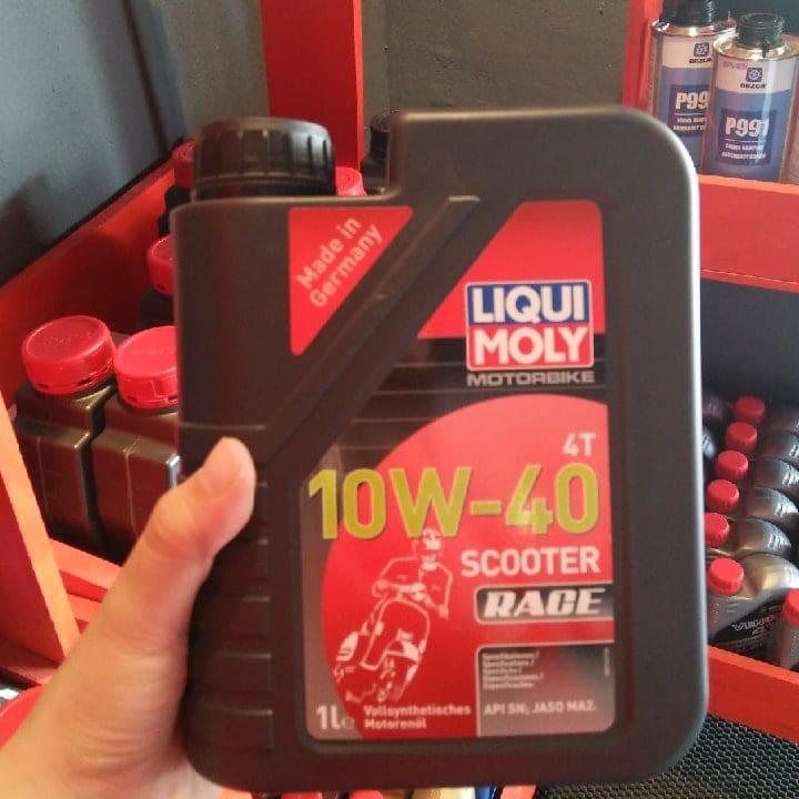 NHỚT XE GA LIQUI MOLY 20826- LIQUI MOLY 4T 10W-40 SCOOTER RACE 1 LÍT