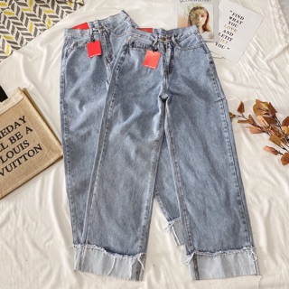 QUẦN CULOTTES JEAN LẬT LAI