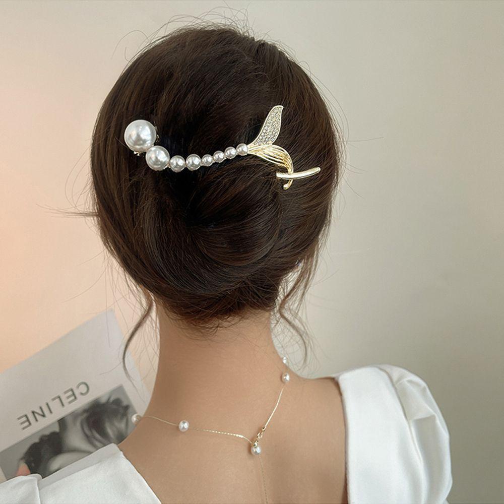 Kẹp Tóc Đuôi Ếch Thanh Lịch Cho Nữ Giá Đỡ