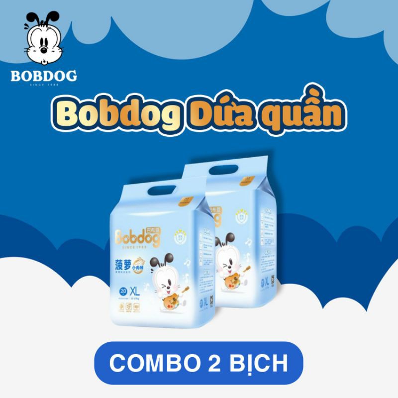 ⚡Combo 2 bịch⚡ Tã dứa quần Bobdog size L36/XL36/XXL34/XXXL32 miếng/bịch