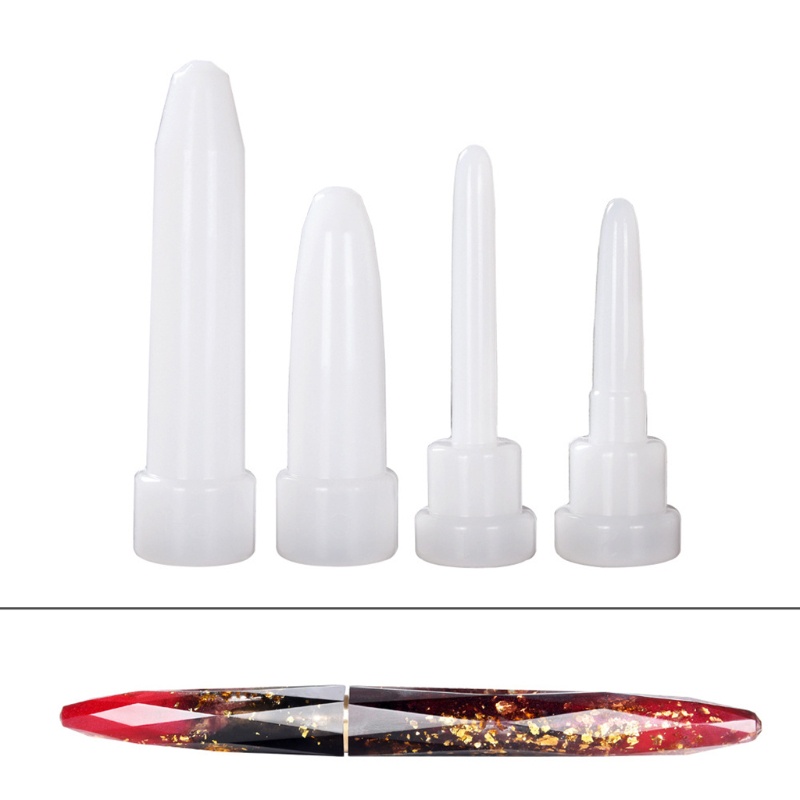 1 Set Khuôn Silicone Làm Nến Hình Trụ DIY