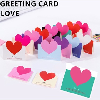 Thiệp chúc mừng giáng sinh/sinh nhật ba chiều hình trái tim ba chiều diy