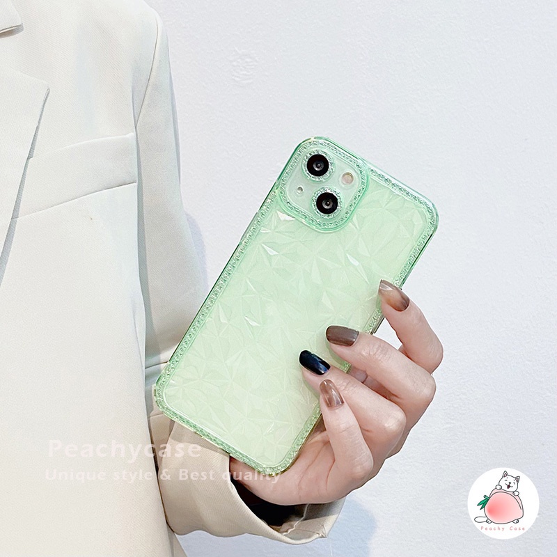 Ốp Điện Thoại TPU Mềm Trong Suốt Họa Tiết Kim Cương Sang Trọng Cho iPhone 13 12 Pro Max 11 Xr Xs Max X 7 8 6 Plus X 6G