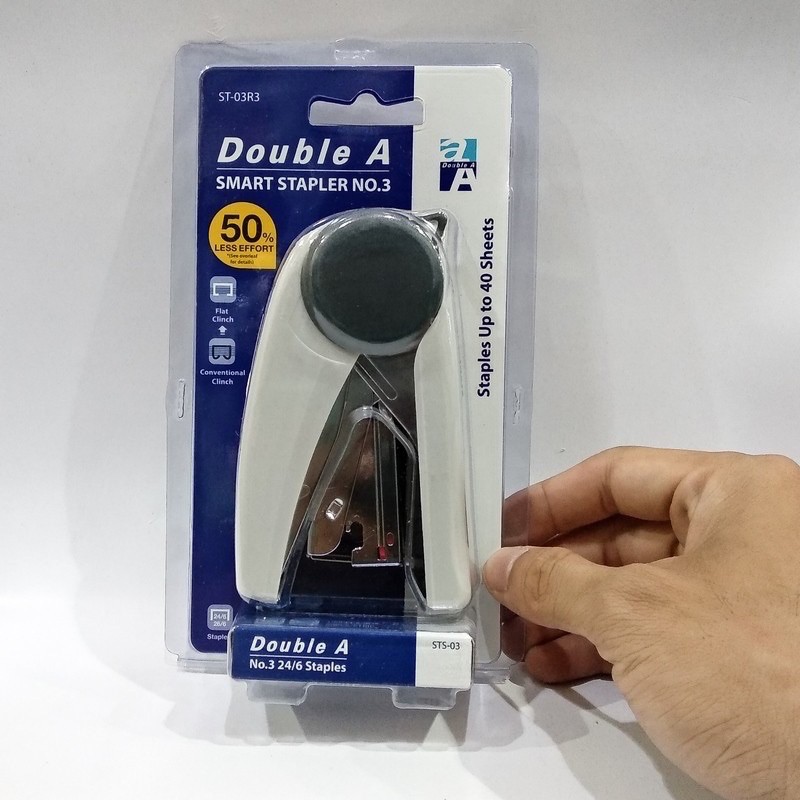 Bấm ghim dập kim số 10 trợ lực Double A ST-10R.