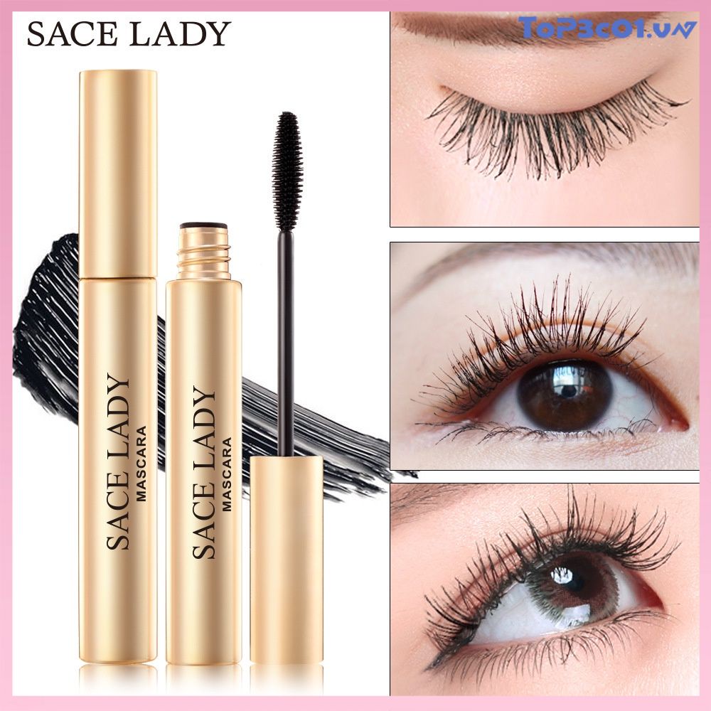 Mascara SACE LADY 3D màu đen chống nhòe lâu trôi chuyên dụng cho trang điểm