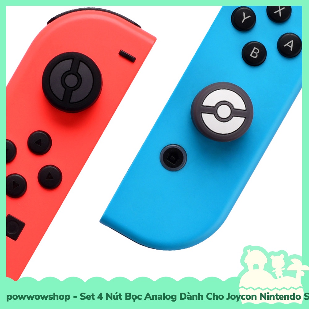[Sẵn VN - Hỏa Tốc] Oled/V1/V2/Lite Set 4 Bọc Nút Analog Joycon Cho Máy Game Cầm Tay Nintendo Switch Mẫu Zelda, Psyduck