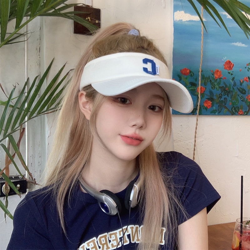 Mũ Lưỡi Trai Hở Chóp In Chữ C Phong Cách Hàn Quốc Chống Nắng Mùa Hè Dễ Phối Đồ