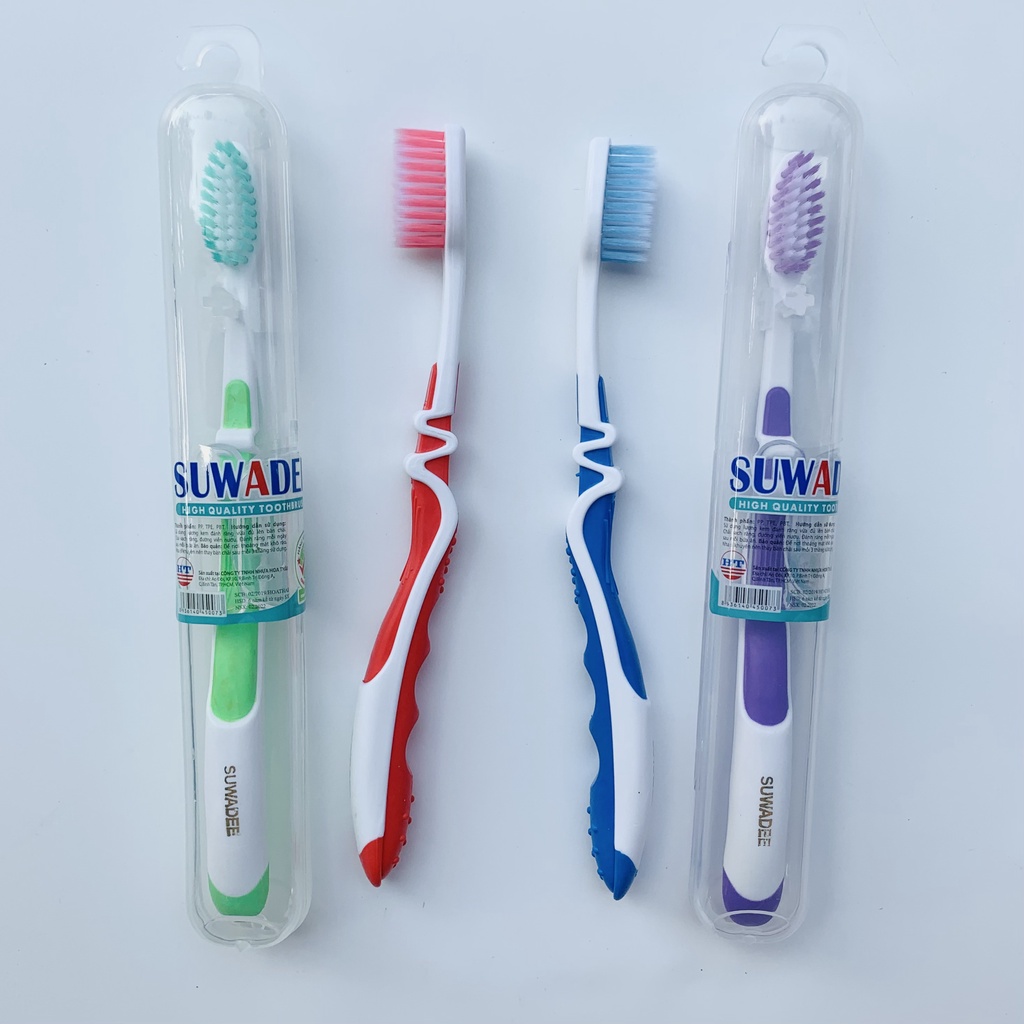 Bàn chải siêu mềm Suwadee có hộp móc treo