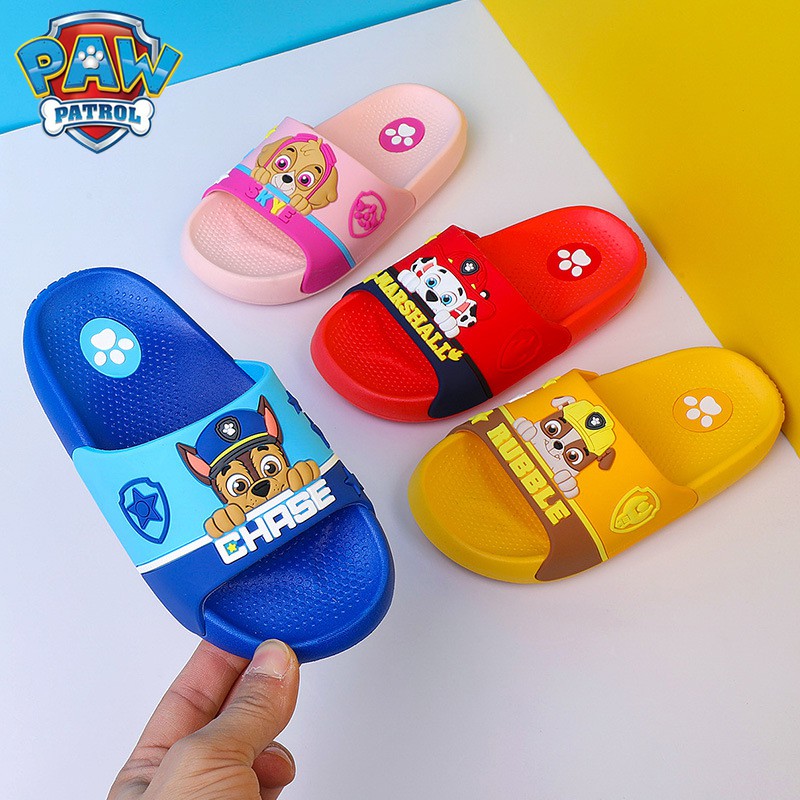 Paw Patrol Dép Đi Trong Nhà Đế Mềm Chống Trượt Họa Tiết Hoạt Hình Cho Bé Trai 3-6 - 7 Tuổi