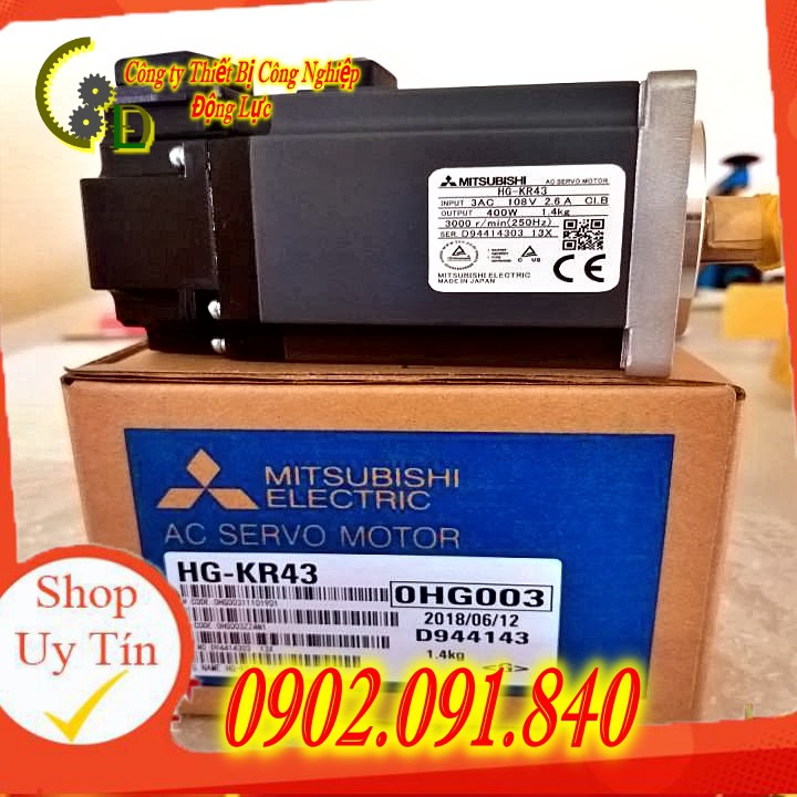 Động cơ Servo Motor HG-KR43 Mitsubishi Giá Tốt Nhất. Cam kết Hoàn tiền nếu sản phẩm có bất cứ sai sót gì