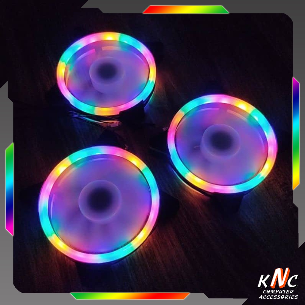 Quạt Tản Nhiêt X1, Fan Led, Fan Case RGB, Cắm Trực Tiếp Cổng Molex 4Pin, Không Cần Hub