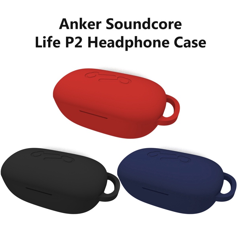 Vỏ bảo vệ hộp sạc tai nghe Anker Soundcore Life P2 không dây bằng silicon chống sốc tiện dụng case airpod pro