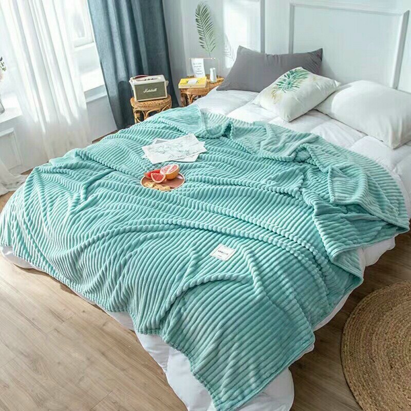 Chăn Nhung Tuyết Văn Phòng Kẻ Tăm LIDACO Kích Thước 2mx2m3