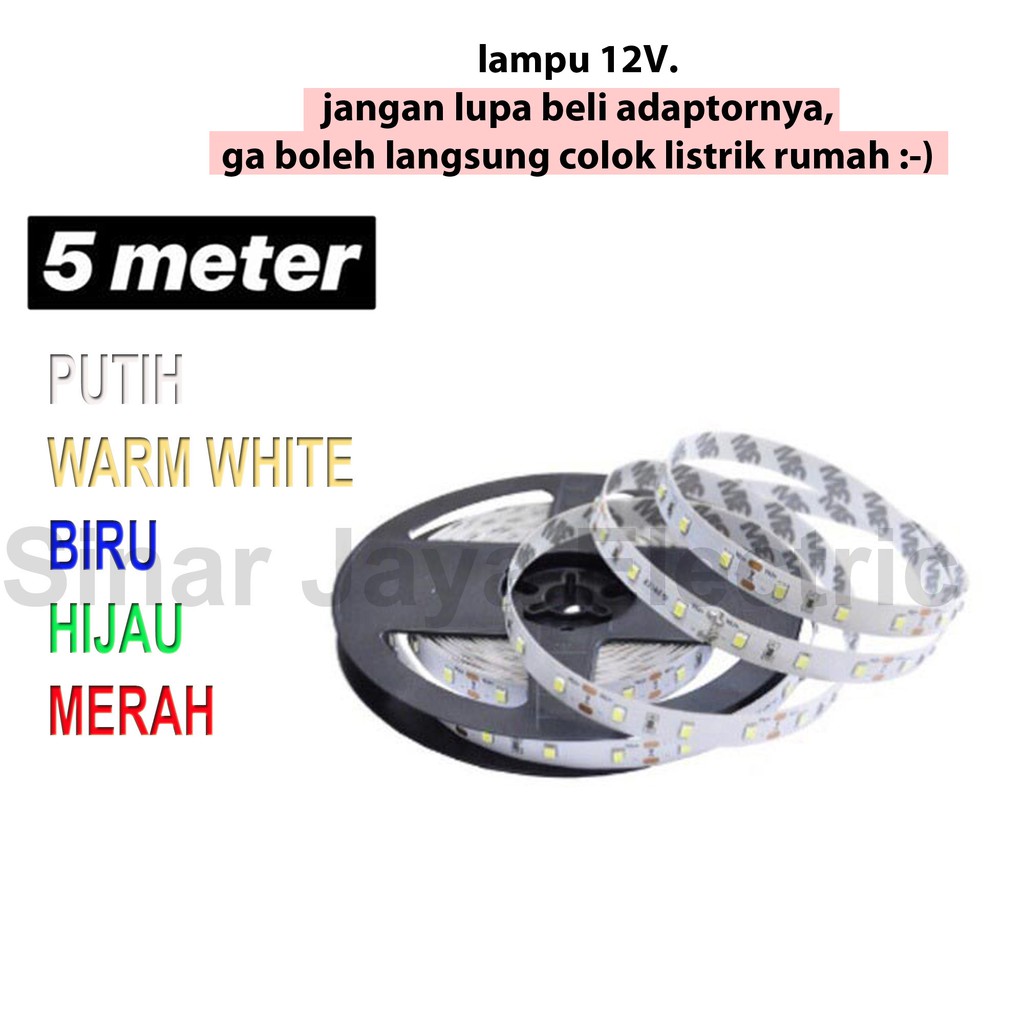 Cuộn Dây Đèn Led Smd 3528 / 2835 Ip33 12v Dài 5m