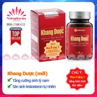 ✅ [6 TẶNG 1] Khang Dược Mới - Giúp bổ thận tráng dương, tăng cường sinh lý nam, làm chậm mãn dục nam, tăng testosterone