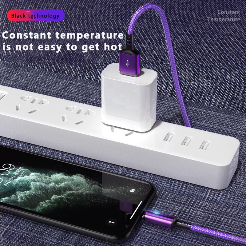 Dây cáp sạc nhanh USB Type C 5A cho Xiaomi Samsung Huawei M30 P40 Oppo Vivo