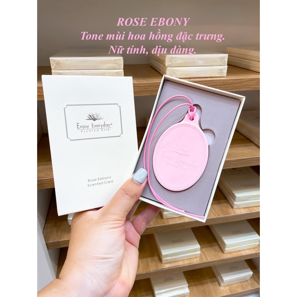 [HÀNG CHÍNH HÃNG] Nước Hoa Sáp Thơm Enjoy Everyday Scented Card Treo Tủ Quần Áo, Balo, Túi Xách, Phòng Ngủ, Ô Tô,..