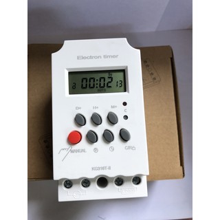 Bộ 10 công tắc hẹn giờ kg316 t-ii công suất 25a/220v 18 chương trình