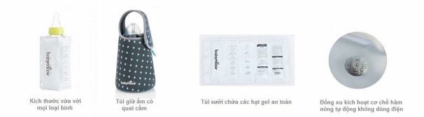Freeship 99k TQ_Túi hâm nóng bình sữa