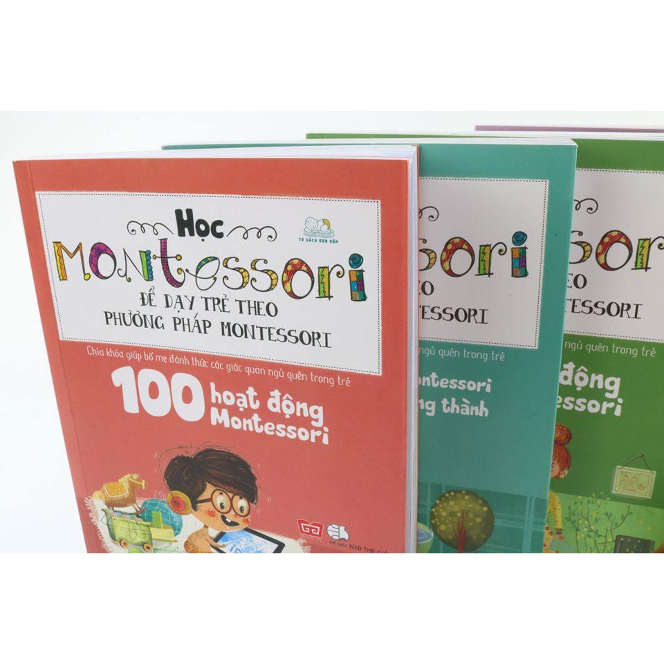 Sách - Combo 4 Cuốn Học Montessori Để Dạy Trẻ Theo Phương Pháp Montessori - Tủ Sách Shop Bố Ken | BigBuy360 - bigbuy360.vn