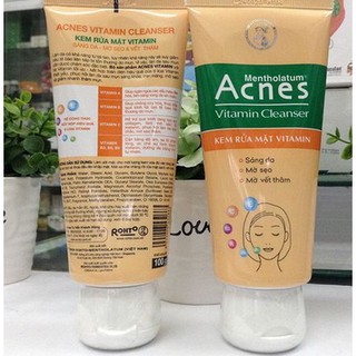 Kem rửa mặt Acnes Vitamin cleanser 100g