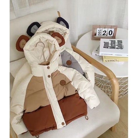 Áo phao tai gấu trần bông siêu dày quảng châu HQ