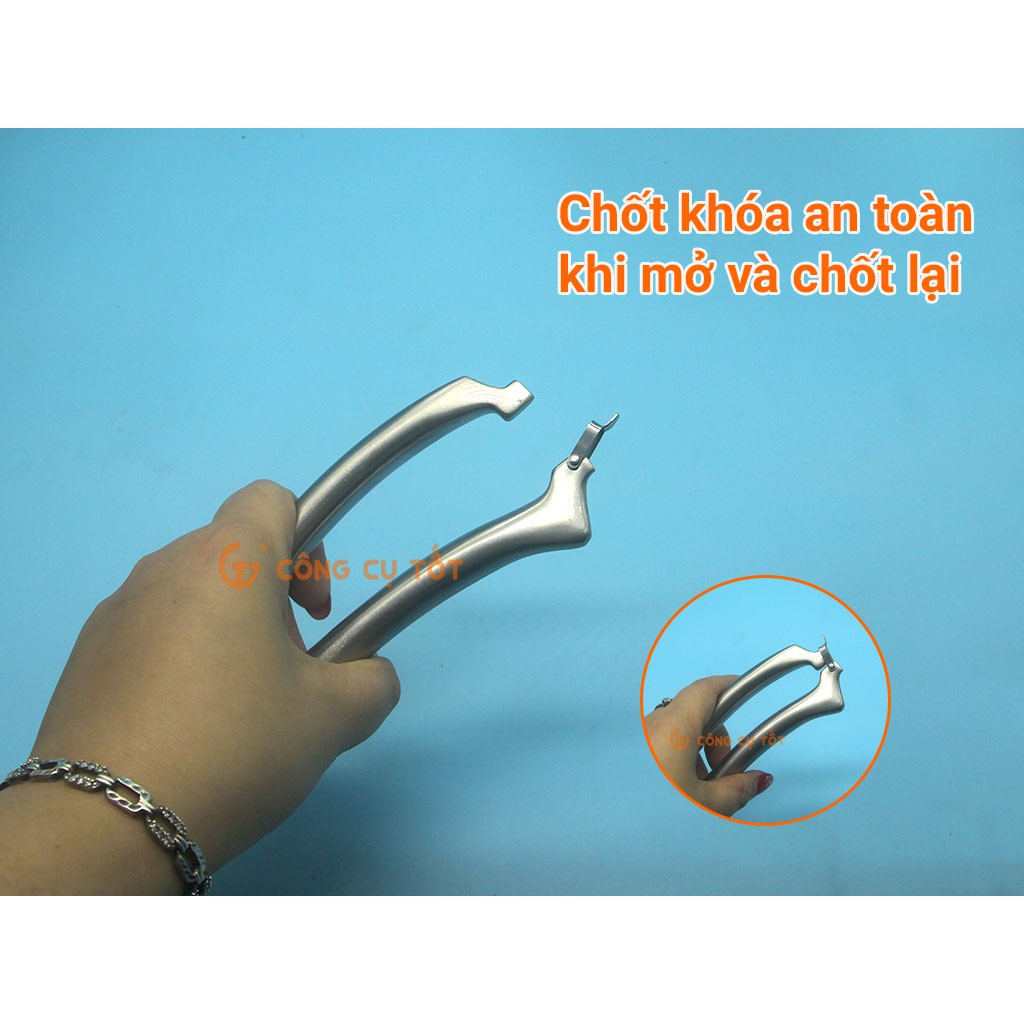 Kéo cắt thịt gà toàn thân inox sắc khỏe vệ sinh Kapusi 250mm thép Nhật Bản