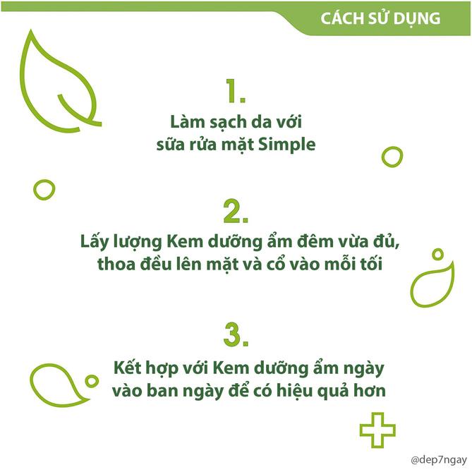 Kem dưỡng ẩm Cho Da Ban Đêm Simple Kind To Skin Vital Vitamin Night 50ml