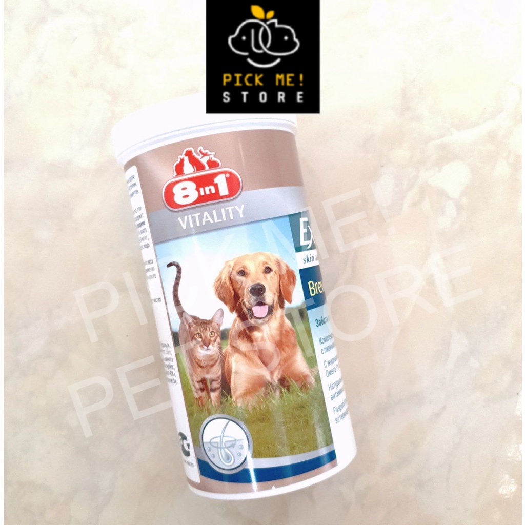 Viên EXCEL 8in1 Brewer's Yeast DƯỠNG LÔNG Cho Chó Mèo - Nhập Nga