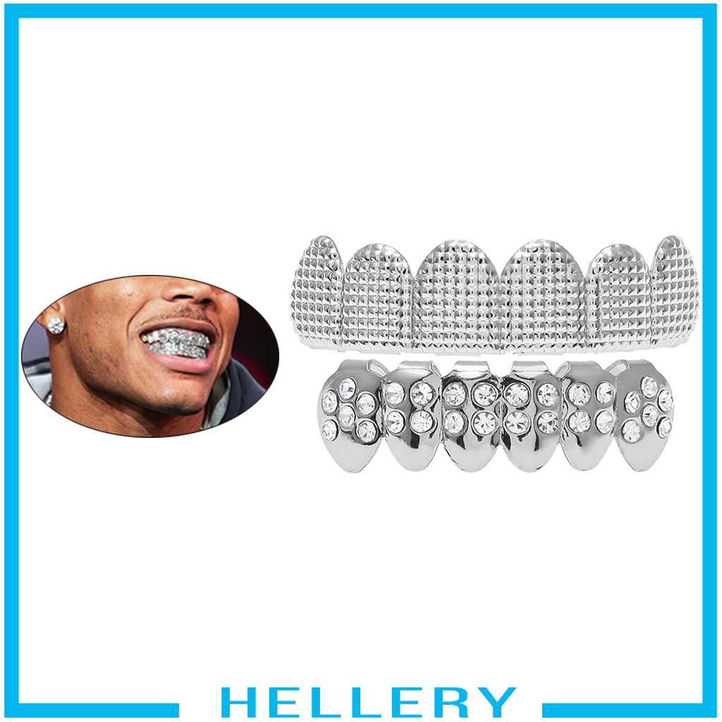 Răng Mạ Vàng / Bạc Đính Kim Cương Giả Phong Cách Hip Hop
