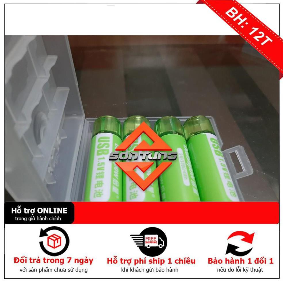 [BH12TH] Pin khô không chì AA (pin tiểu) duoblepow sạc trực tiếp cổng usb 5V dung lượng cao 1800mah tái sử dụng