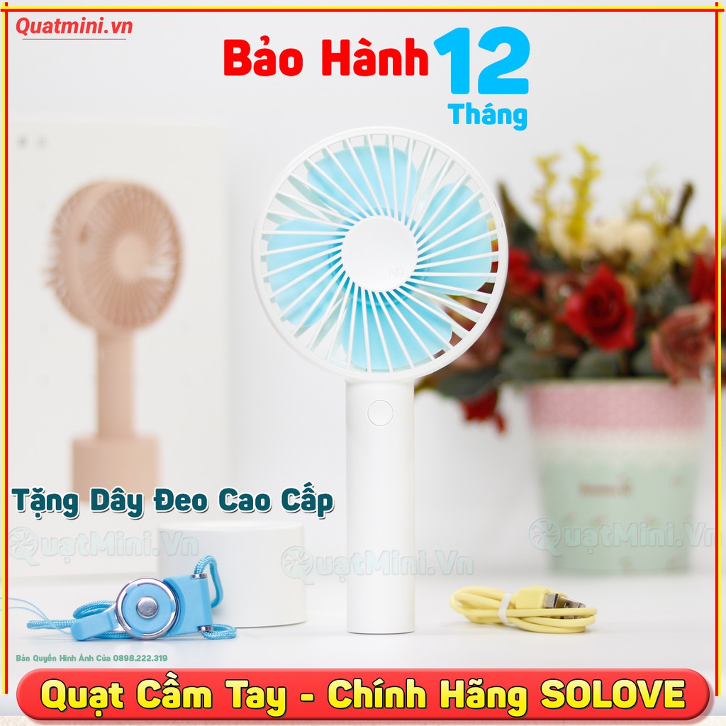 Quạt Mini Cầm Tay SoLove N9 Chính Hãng Có Check Code