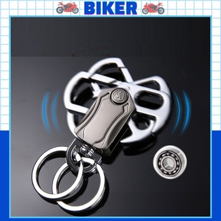 Móc Khóa Spinner, Móc Chìa Khóa Inox Quay Giải Trí Xoay 360 Độ, Thiết Kế Độc Đáo, Kiêm Mở Bia