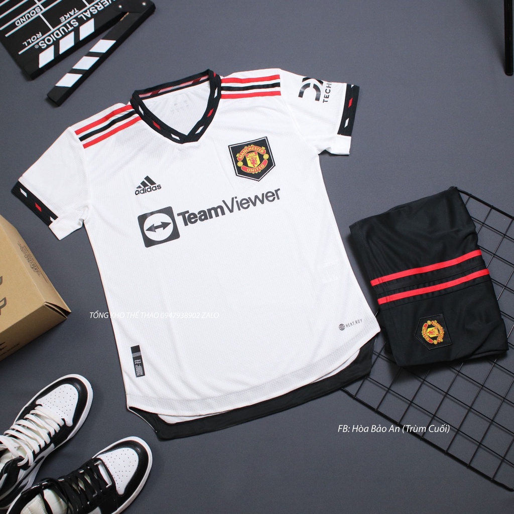 Bộ Quần Áo Bóng Đá CLB Manchester TeamViewer sân khách,sân nhà Cao Cấp Bản thái mùa 22/23