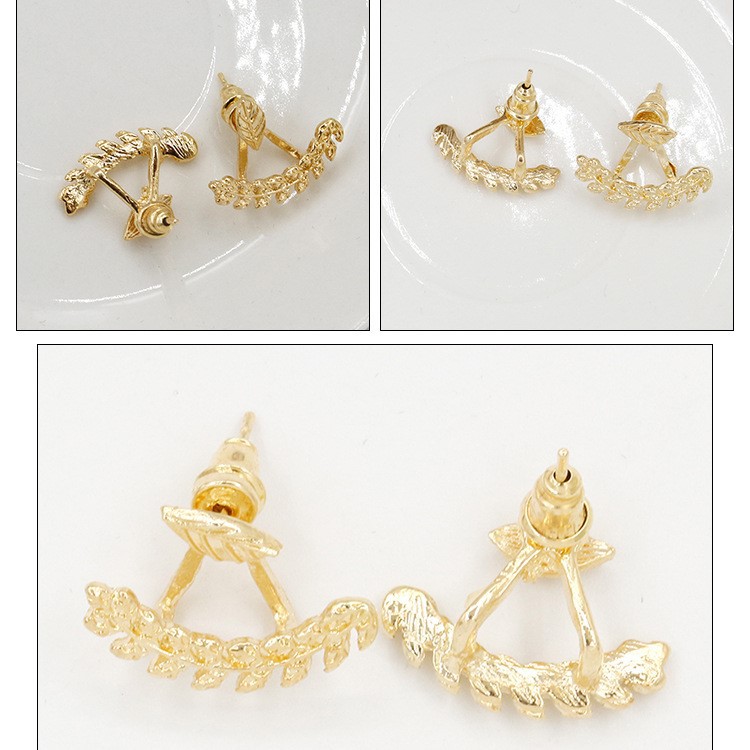 Fashion Korean Style Hanging Leaf Earrings