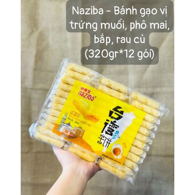 Bánh gạo phô mai/ trứng muối Đài Loan 320gram