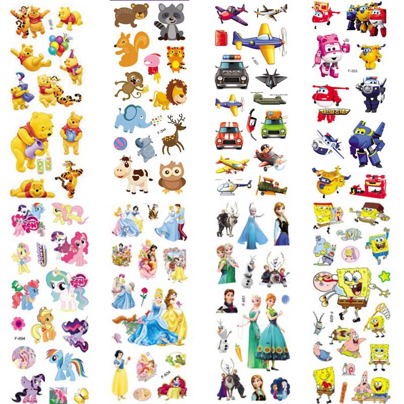 Set 10 sticker dán trang trí sổ tay họa tiết hoạt hình 3D độc đáo