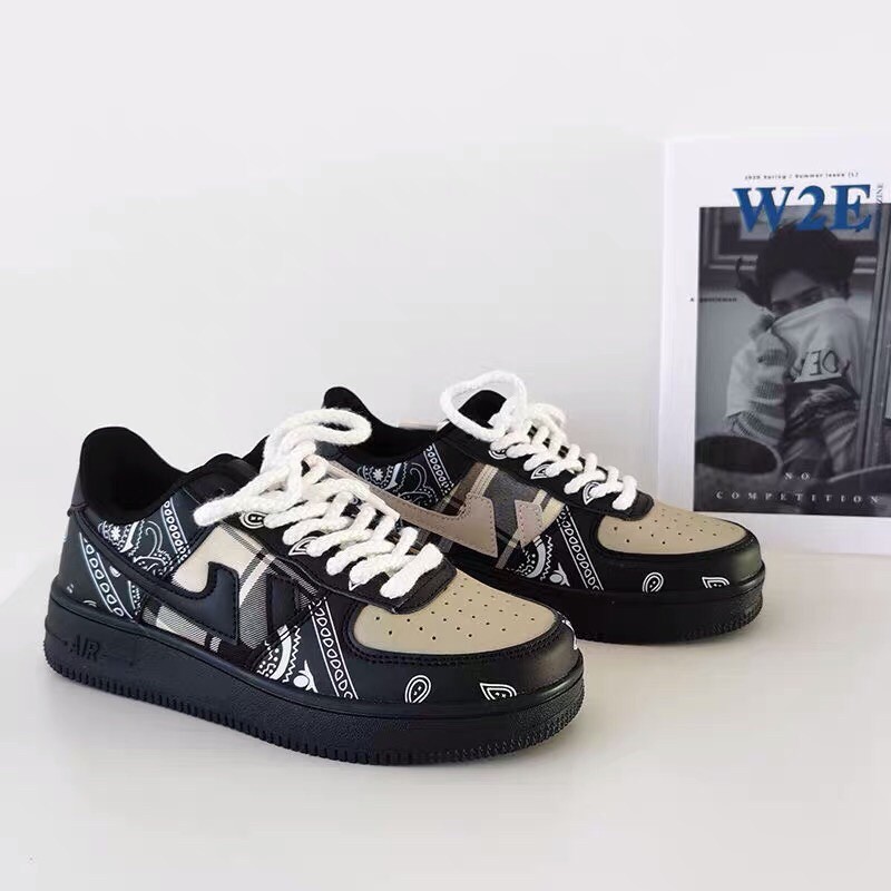 [ORDER] GIÀY ULZZANG ĐẾ CAO CỔ THẤP MÀU ĐEN HOẠ TIẾT ĐẸP | BigBuy360 - bigbuy360.vn