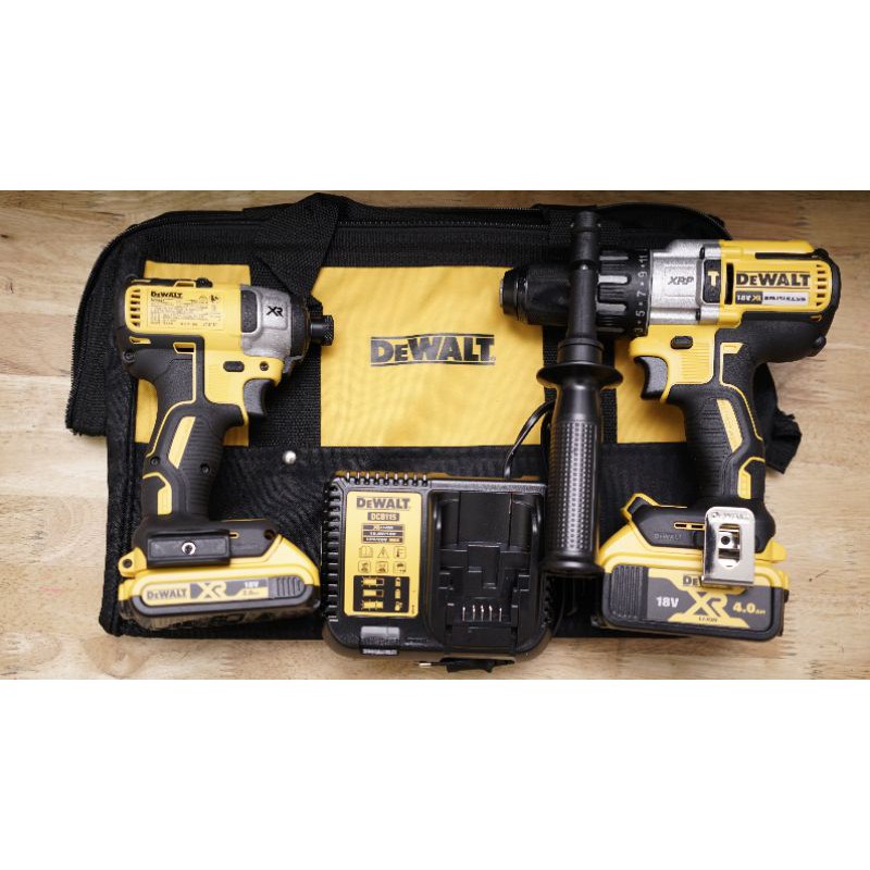 DMTT Combo Dewalt DCD996 + DCF887 + 1 Pin 2Ah + 1 Pin 4ah+  Sạc 115 + Túi