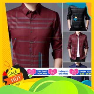 Áo sơ mi nam tay dài nhiều mẫu thời trang