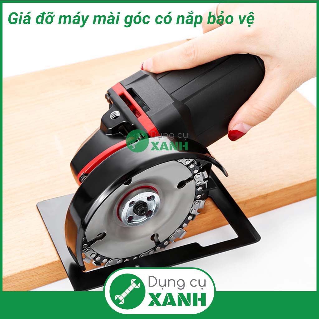 Giá đỡ chỉnh cữ máy cắt máy mài góc có lá chắn bảo vệ