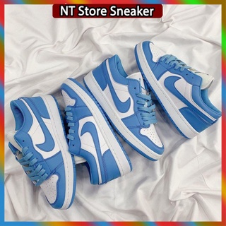 Giày sneaker Jordan 1 thấp cổ xanh dương, Giày thể thao Jd1 low xanh dương nam nữ full box -nt