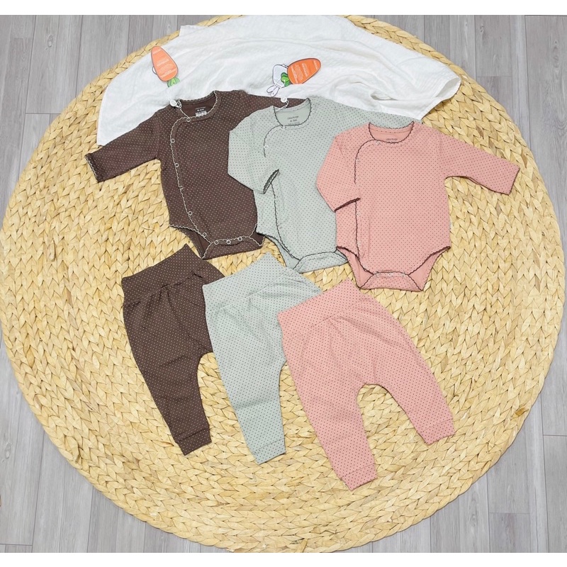 Uala rogo - Bộ body chíp quần dài chấm bi UR3909
