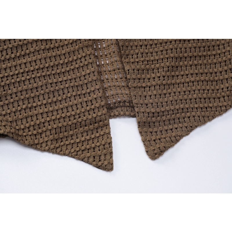 Set Áo Xẻ Tà Cột Dây + Quần Dài Ống Rộng Lưng Cao Thời Trang Cho Nữ